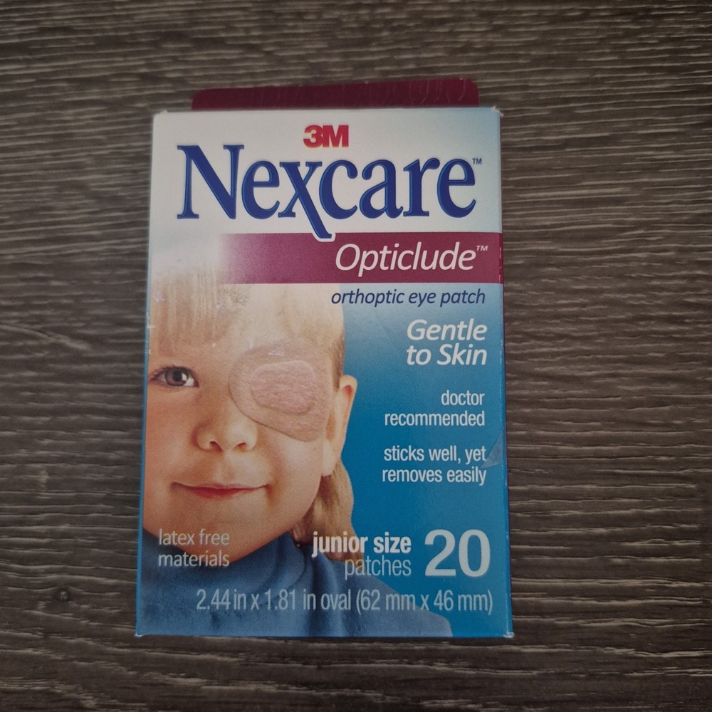 3M Nexcare Opticlude Junior Orthoptic Eye Patch Gentle to Skin 20 Per Box